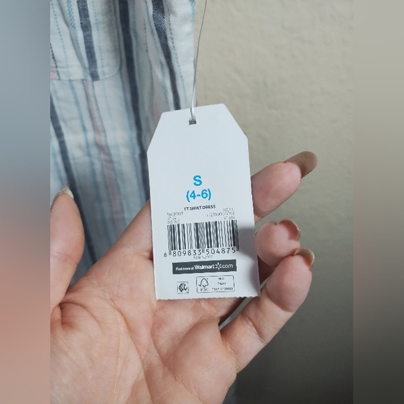 New Time And Tru Dress Linen Blend Coastal Boho Minimalist Pockets - Picture 9 of 16